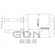 GDN.7.OP.001H-40 歐寶 暖風(fēng)機水箱