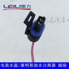 電裝豪沃水溫塞水溫傳感器/康明斯油水分離器 插座插頭 2線